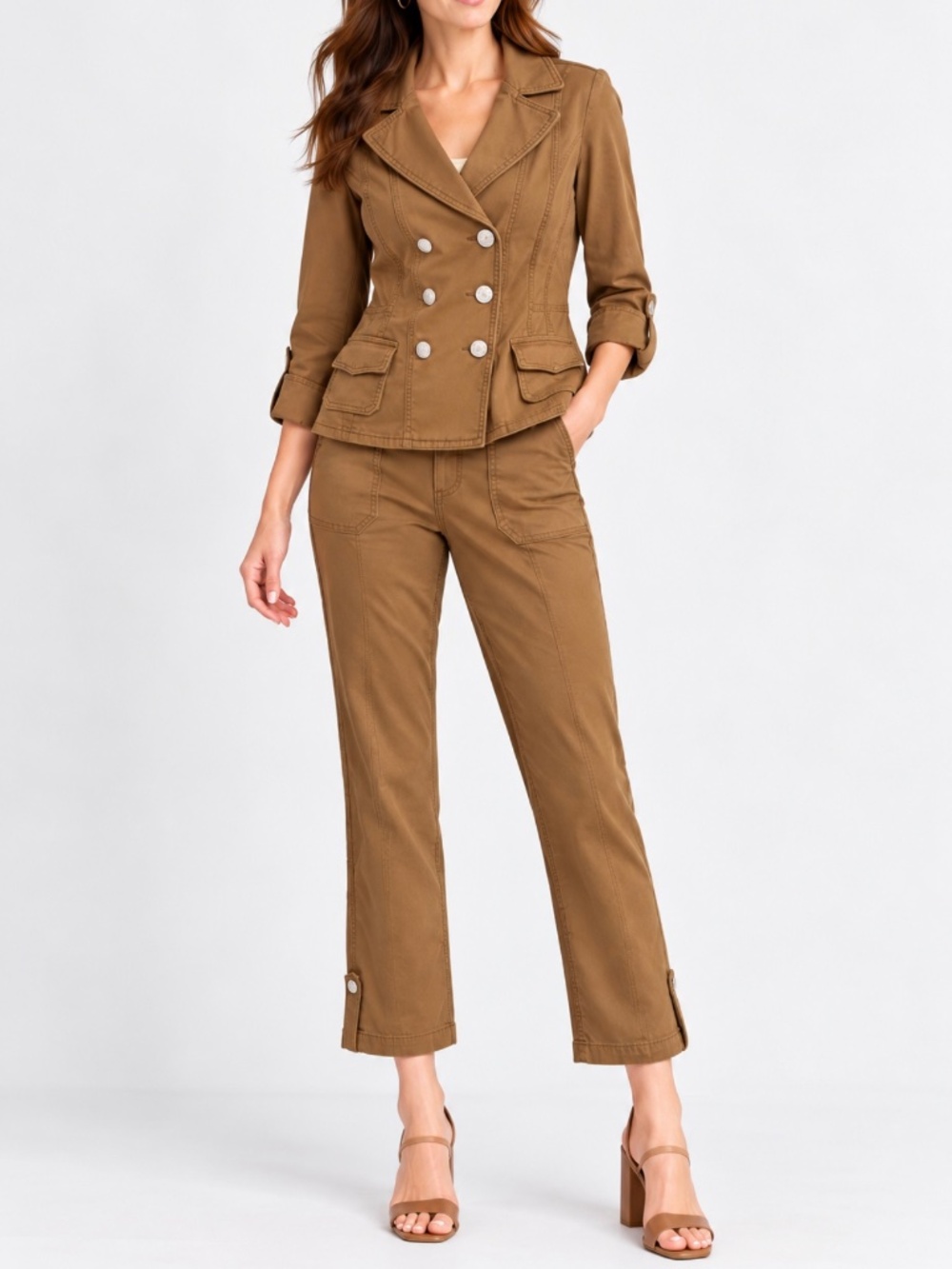 WHBM White House Black Market Camel Jacket Size 12